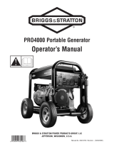 Briggs & Stratton PRO4000 User manual