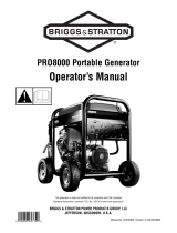 Briggs & Stratton PRO8000 User manual
