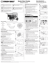 Simplicity QUICK START GUIDE TROY-BILT 6200 GENERATOR MODEL 030432-0 Quick start guide