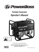 PowerBoss OPERATOR'S MANUAL 1700 WATT POWERBOSS PORTABLE GENERATOR MODEL 030542-00 User manual
