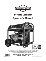Simplicity OPERATOR'S MANUAL 6250 WATT BRIGGS & STRATTON PORTABLE GENERATOR MODEL 030592-00 User manual