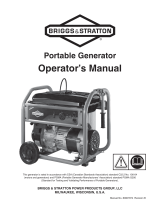 Simplicity PORTABLE GENERATOR, BRIGGS & STRATTON 3500 KW MODEL 030623-00 User manual
