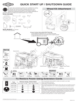 Simplicity PORTABLE GENERATOR BRIGGS & STRATTON 3500 WATT MODEL 030743-00 Installation guide