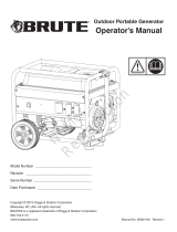 Simplicity PORTABLE GENERATOR BRUTE 3500 WATT MODEL 030751-00 User manual