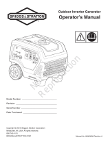 Simplicity PORTABLE GENERATOR BRIGGS & STRATTON Q6500 MODEL 030761-00 User guide