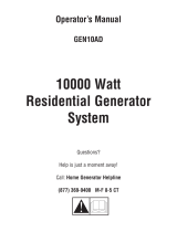 Simplicity OPERATORS'S MANUAL RHM/RD 10KW MODEL 040312-0 User manual