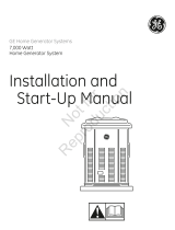 Simplicity INSTALLATION MANUAL GE 7KW STANDBY MODEL- 040315A-0 Owner's manual