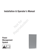 Simplicity INSTALLATION/OPERATOR'S MANUAL POWER MANAGER MODEL- 071035-1 User manual