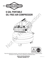 Simplicity AIR COMPRESSOR, 6 GALLON User manual