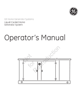 Simplicity OPERATOR'S MANUAL GE LIQUID COOL STANDBY MODELS- 076024-0 076025-0 User manual