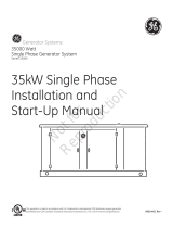 Simplicity STANDBY GENERATOR, GE 35KW 1PHASE GLC User manual