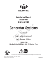 Simplicity STANDBY GENERATOR, MILBANK 25KW GLC 076480-00 Installation guide