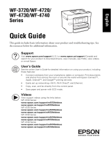 Epson WF-4740 series Quick start guide
