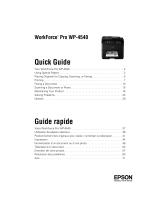 Epson WorkForce Pro WP-4540 Quick start guide