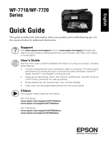 Epson WorkForce WF-7720 Quick start guide