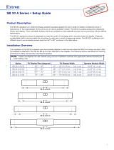 Extron SB 33 A 46-55 User manual