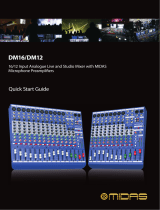 Midas DM16 Quick start guide