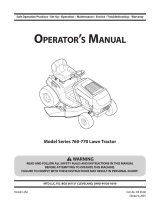 MTD 770 User manual