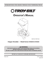 Troy-Bilt CS4325 Series User manual