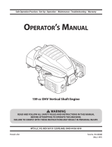 Cub Cadet CSV 050 User manual