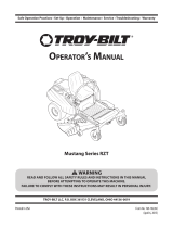 Troy-Bilt Series RZT User manual