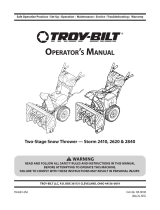 Troy-Bilt 31BM63P3766 User manual