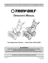 Troy-Bilt 31AS62N2711 User manual