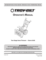 Troy-Bilt 31BM63P3711 User manual