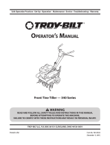 Troy-Bilt 340 User manual