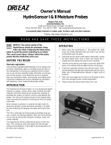 Dri-Eaz HydroSensor I User manual