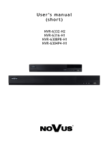 Novus NVR-6332P16-H4/F User manual