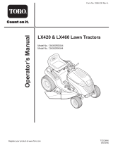 Toro LX420 Lawn Tractor User manual