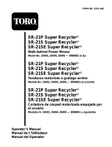 Toro Super Recycler Mower, SR-21P User manual