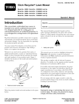 Toro 53cm Recycler Lawn Mower User manual