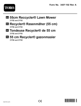 Toro 55cm Recycler Lawn Mower User manual