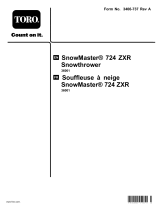 Toro SnowMaster 724 ZXR Snowthrower User manual