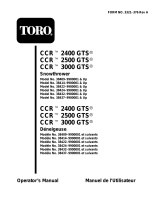 Toro CCR 2500 Snowthrower User manual