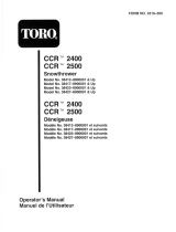 Toro CCR 2500 Snowthrower User manual