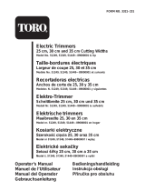 Toro 35cm Electric Trimmer User manual