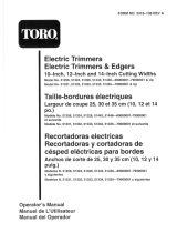 Toro 14" Electric Trimmer User manual