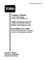 Toro 7" Cordless Trimmer User manual