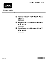 Toro PowerPlex 40V MAX Axial Blower User manual