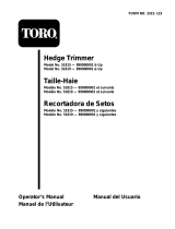 Toro 20" Dual Action Hedge Trimmer User manual