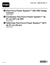 Toro Flex-Force Power System 24in 60V Hedge Trimmer User manual