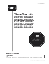 Toro 18" Gas Trimmer / 8in Brushcutter User manual