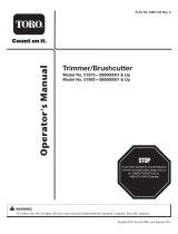 Toro 18in Gas Straight-Shaft Trimmer User manual