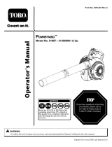 Toro Powervac Gas-Powered Blower User manual