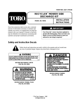 Toro Side Discharge Kit, 21" Steel Deck Mower Installation guide