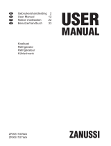 Zanussi ZRX51101WA User manual