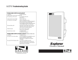 Anchor Explorer PB-2500 Owner's manual